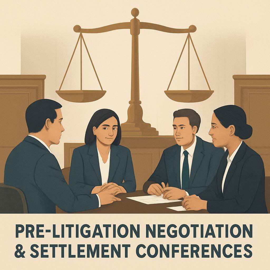 Pre-litigation Negotiation & Settlement Conferences