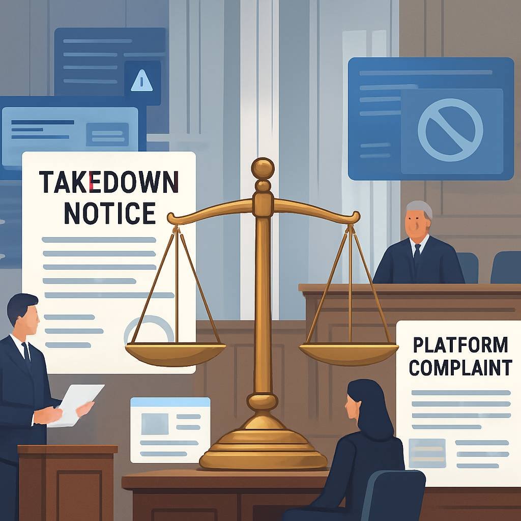 Takedown Notices, Platform Complaints & Content Removal